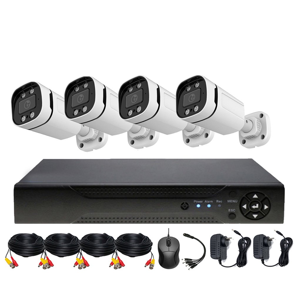 Hot Qearim 8Ch 1080P 2MP Security System factory with cctv HD Analog AHD TVI outdoor bullet waterproof camera 8 channel DVR Kits
