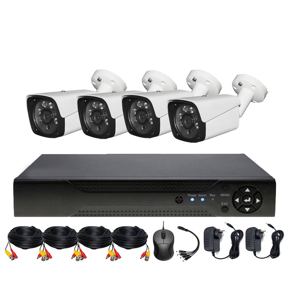 Hot Qearim 8Ch 1080P 2MP Security System factory with cctv HD Analog AHD TVI outdoor bullet waterproof camera 8 channel DVR Kits