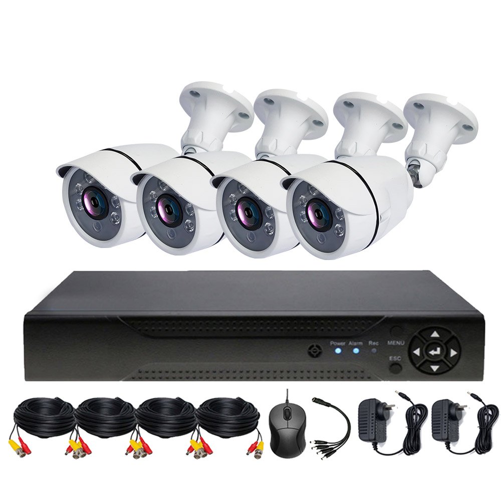 Hot Qearim 8Ch 1080P 2MP Security System factory with cctv HD Analog AHD TVI outdoor bullet waterproof camera 8 channel DVR Kits
