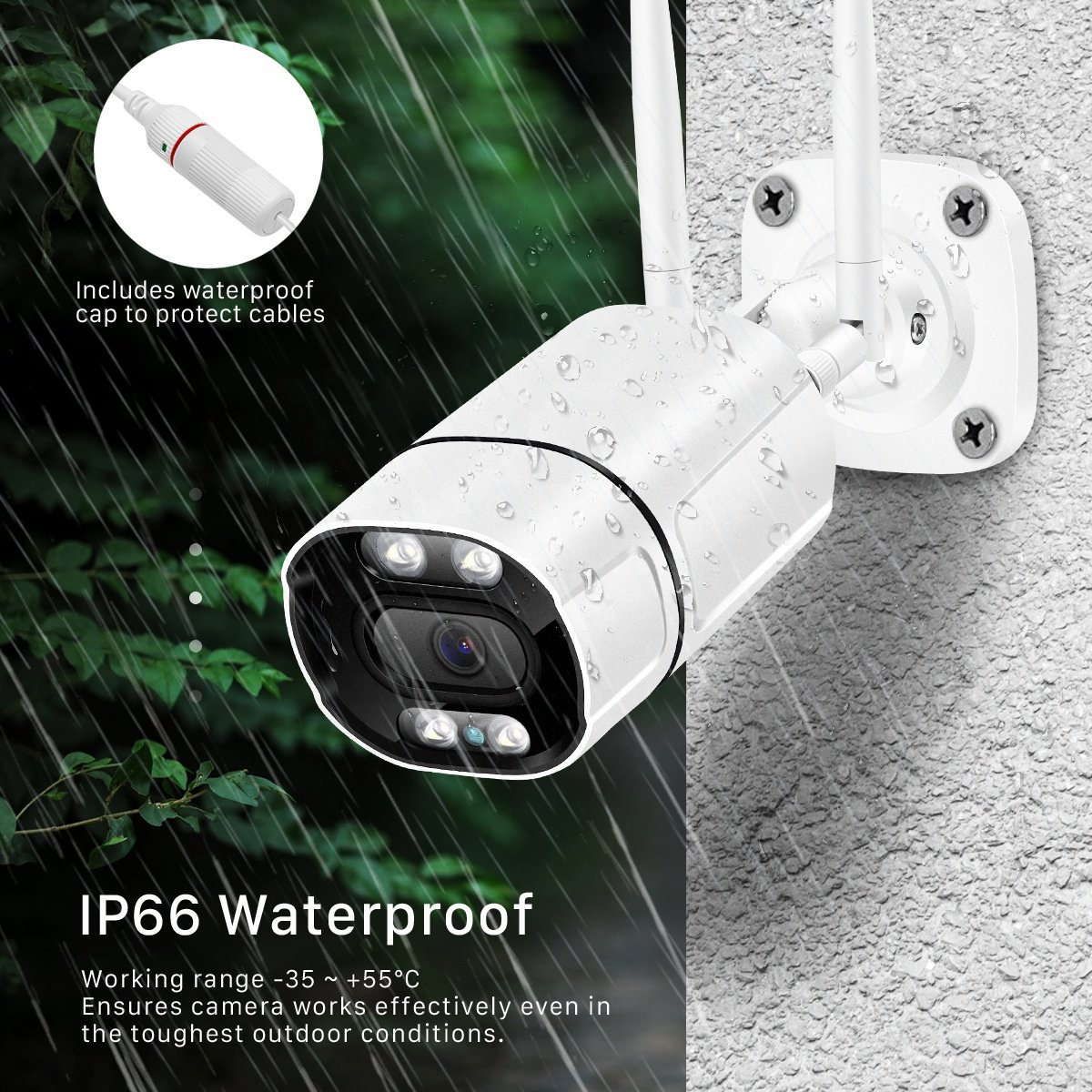 Network Camera Outdoor Dual Lights 5MP IP Camera Wifi Bullet Outdoor Infrared High Resolution Wireless Camera