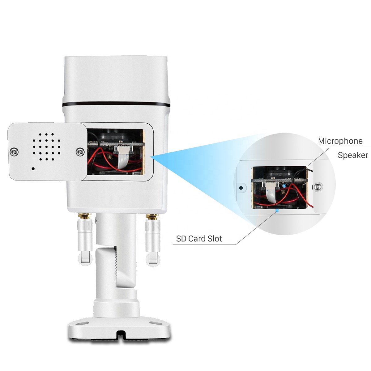 Network Camera Outdoor Dual Lights 5MP IP Camera Wifi Bullet Outdoor Infrared High Resolution Wireless Camera