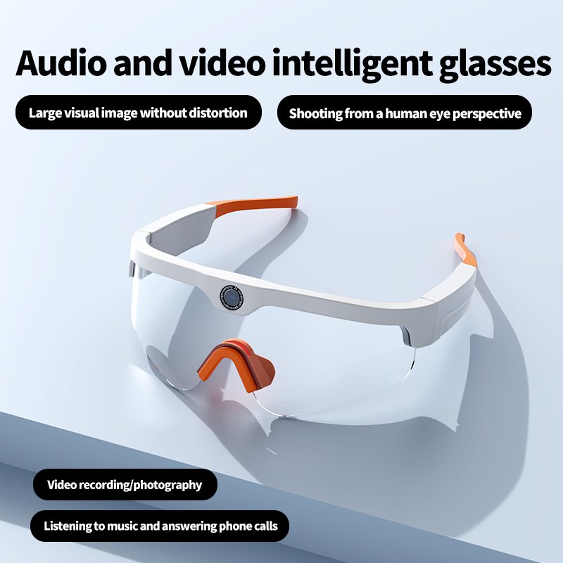Cool new sports anti-blue Ray wireless DV sports listening to music Recording life riding camera shooting Bt audio smart glasses