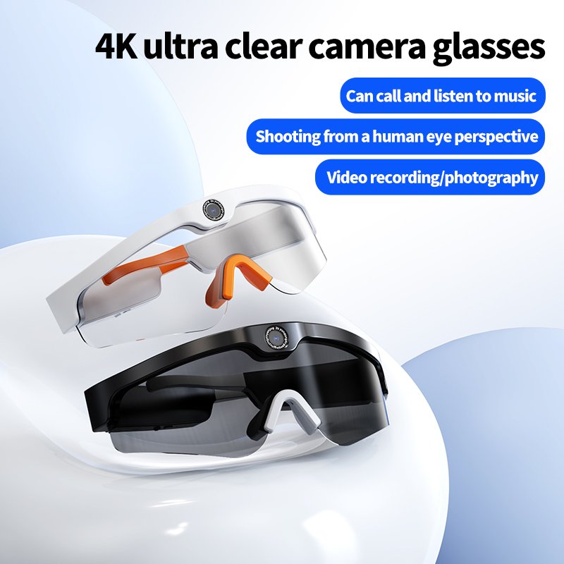 Cool new sports anti-blue Ray wireless DV sports listening to music Recording life riding camera shooting Bt audio smart glasses