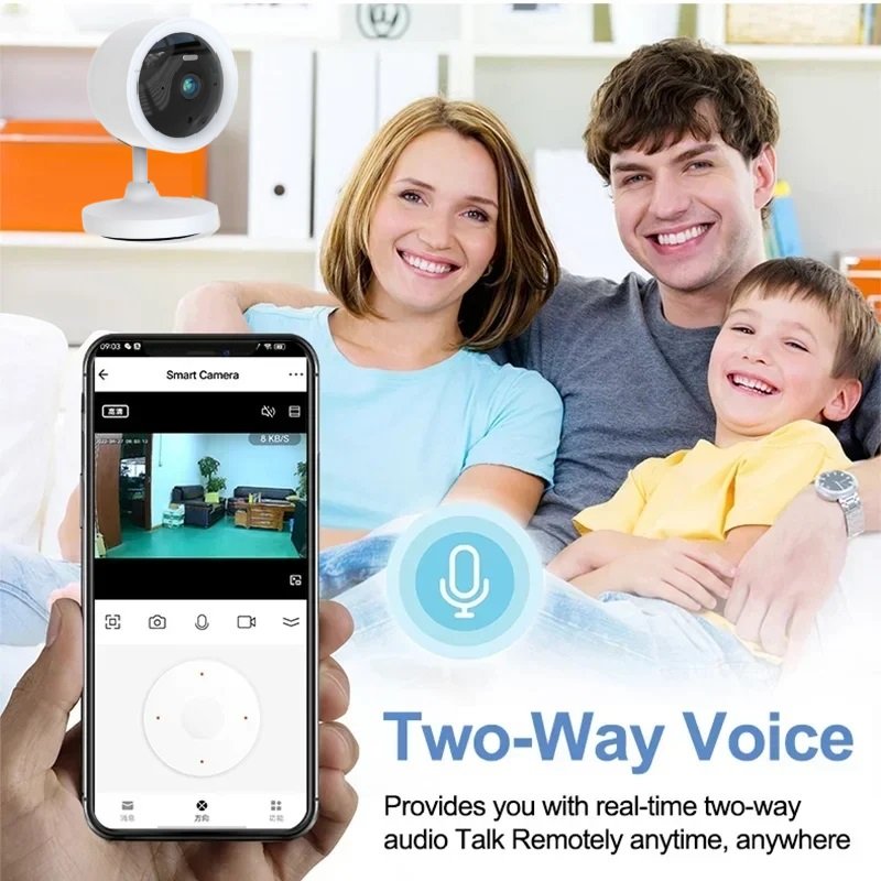 Mini Tuya smart home indoor Wifi PTZ Camera with Bluetooth connection Video IP CCTV Security Wireless camera