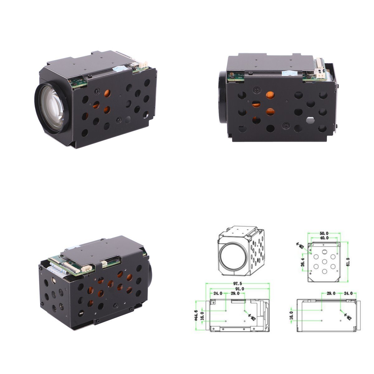 4K 25X OPTICAL ZOOM HD 3840X2160 LENS CAM ip camera module