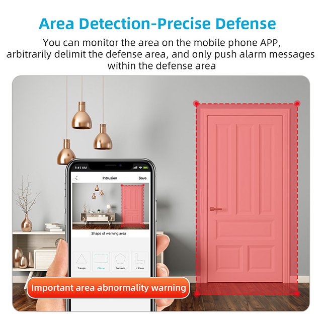4MP Indoor WiFi IP Camera with Dual Lens Screens Pet Baby Monitor Wireless Night Vision PTZ Security Surveillance CCTV Cameras