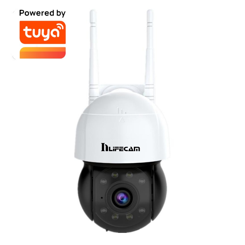 Tuya Smart APP 5MP PTZ mini Camera Wifi network Camera Outdoor AI Human Auto Tracking HD Wireless Camera H.265