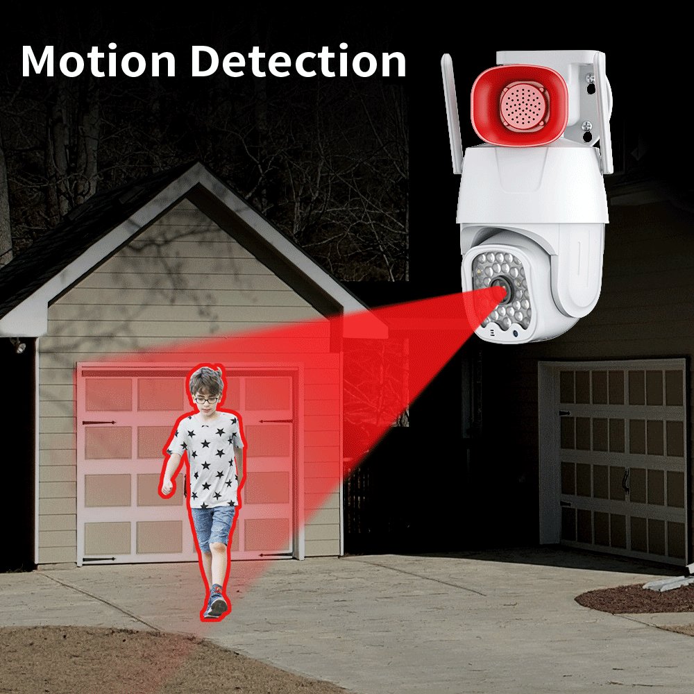 1080P Wireless WIFI Security IP network Camera 4X Zoom 2MP HD PTZ Outdoor Home Surveillance Cam CCTV Full color Night Vision