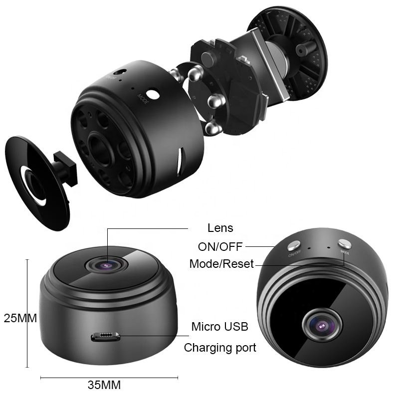 YUNDOO Hot Selling Micro Mini Camera With Night Vision Full Hd 1080p Wireless Wifi Camera A9