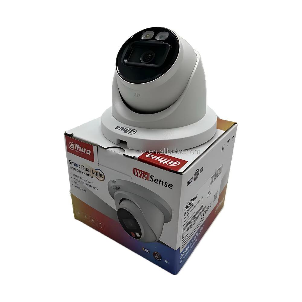 DAHUA original brand 2.8mm bulk stock IPC-HDW2449TM-S-IL black 4MP Smart Dual Light Fixed-focal Eyeball WizSense Network Camera