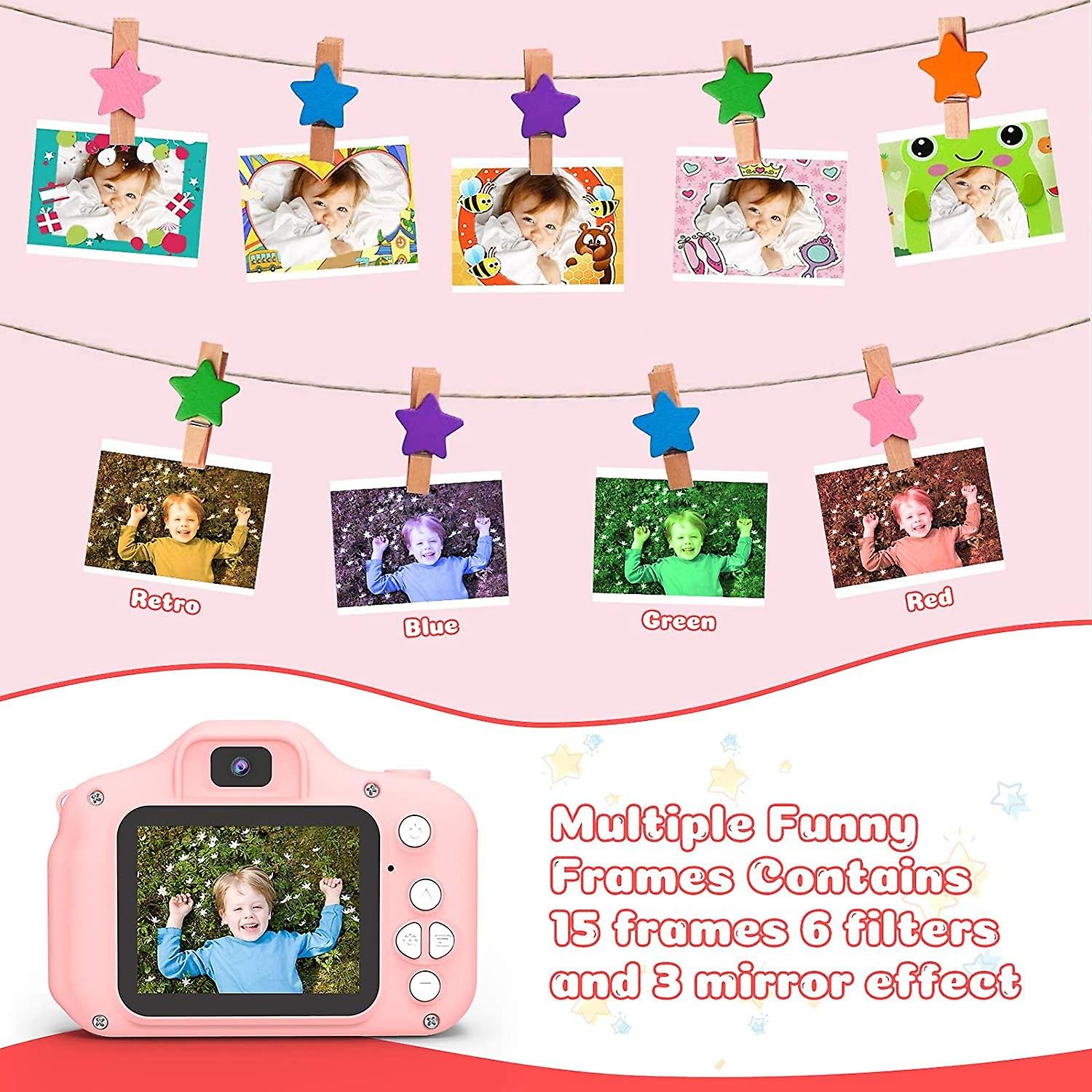 1080P HD Camcorder Digital Kid Camera Cute Toy Cat Dog unicorn Children's Camera Toys Kids Selfie Toddler Child Camera
