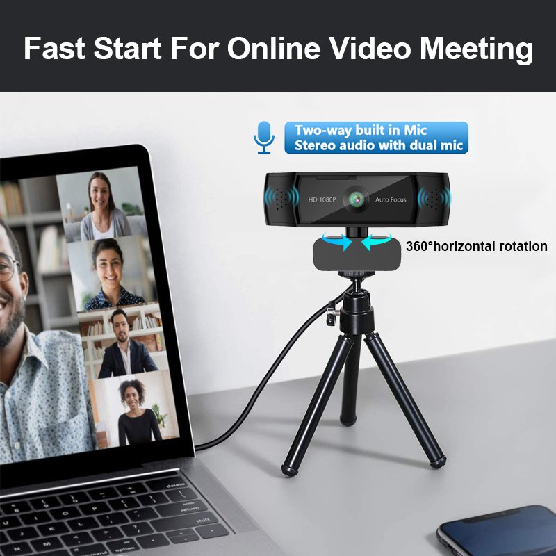 Full HD 1080P Webcam Video Conferencing 30fps camera Live Streaming Recording Mini Camera webcam 1080p