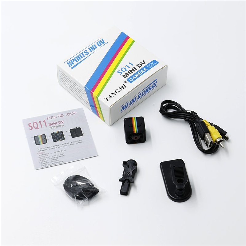 hot selling HD 1080P Wireless Sports DV 24 hours recording Mini Camera SQ11 Camcorder
