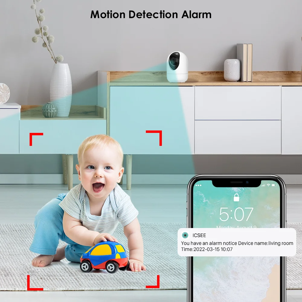 2MP 3MP Wifi Baby ptz Camera Indoor Ip 3mp Wifi Cameras Baby Ptz Security Night Vision ICSEE Wireless Baby mini Network Camera