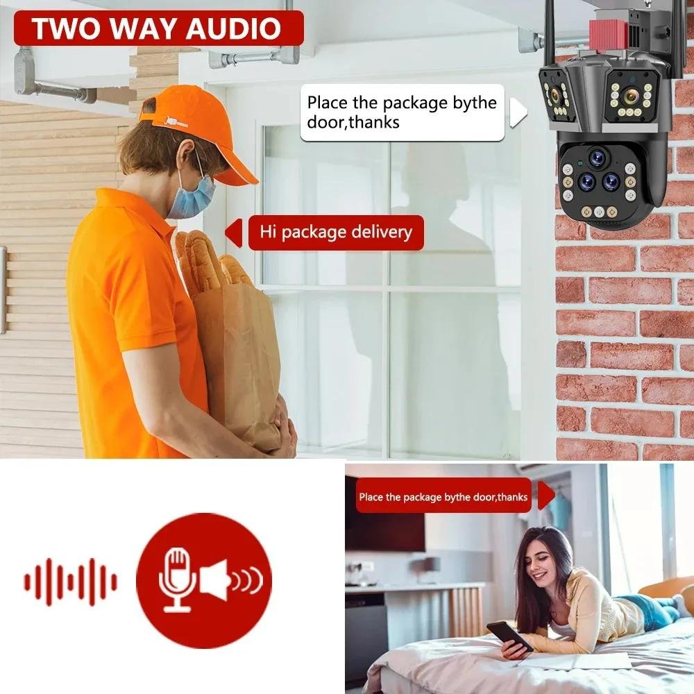 Regis 10K 20MP PTZ Camera 5Lens Three Screen 20X Zoom AI Human Tracking Outdoor WIFI Security CCTV Surveillance IP Camera