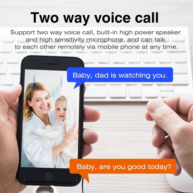 3MP HD PIR AI Human Detection Two Way Audio 4G Or WiFi Mini Camera