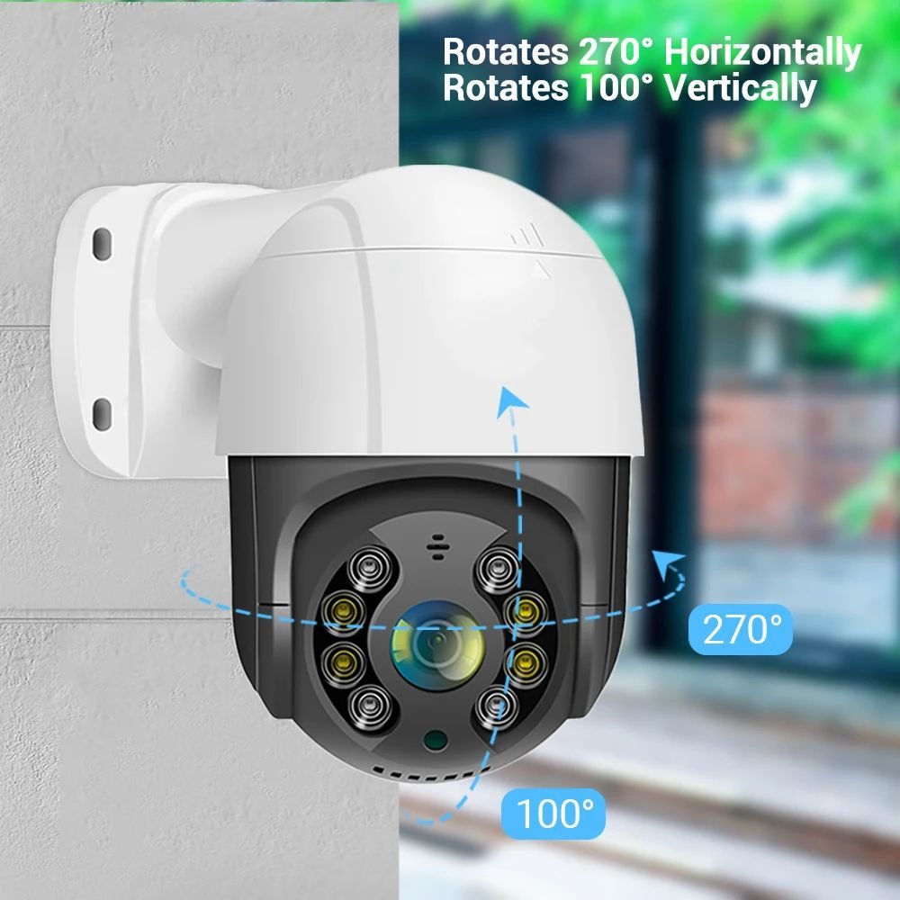 iCSee Outdoor 8MP POE camera IP ptz poe cctv camera ptz fullcolor Dual Light Source Two-way Audio 4k POE PTZ Security camera