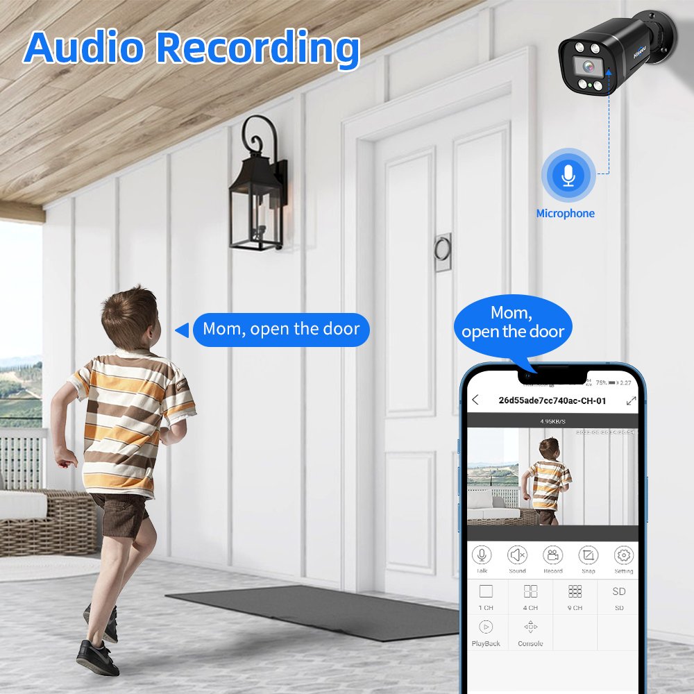 Hiseeu 5MP IP66 AHD Camera Outdoor night vision Analog camera