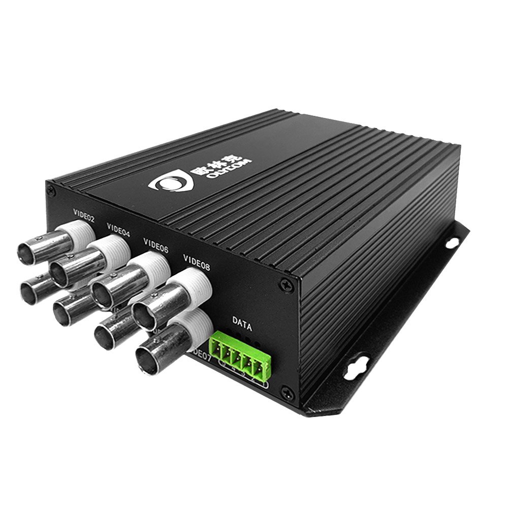 BNC Converter WDM Analog 8ch Video 1ch RS485 Coaxial Optical Video Transmitter and Receiver for Digital CCTV Camera