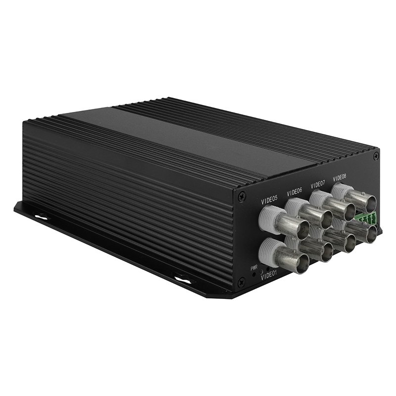 BNC Converter WDM Analog 8ch Video 1ch RS485 Coaxial Optical Video Transmitter and Receiver for Digital CCTV Camera