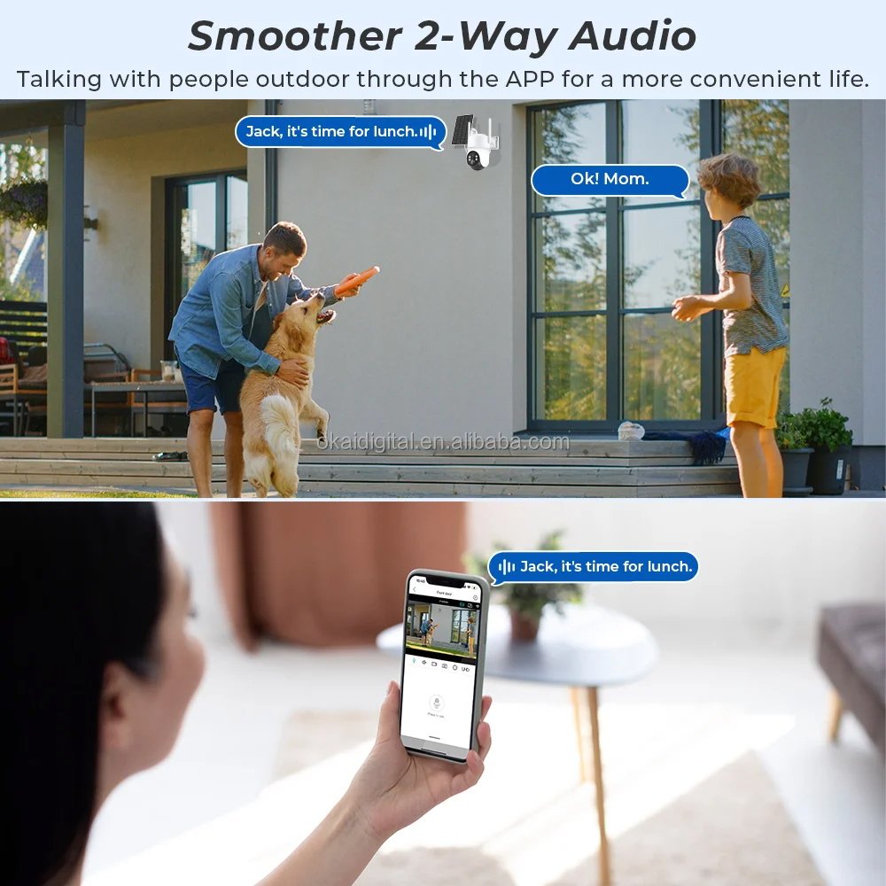 360 PTZ 4MP HD IP Mini Camera 4G Network Indoor Full Color Night Vision Long Standby Built-in Battery Solar Camera Outdoor Icsee