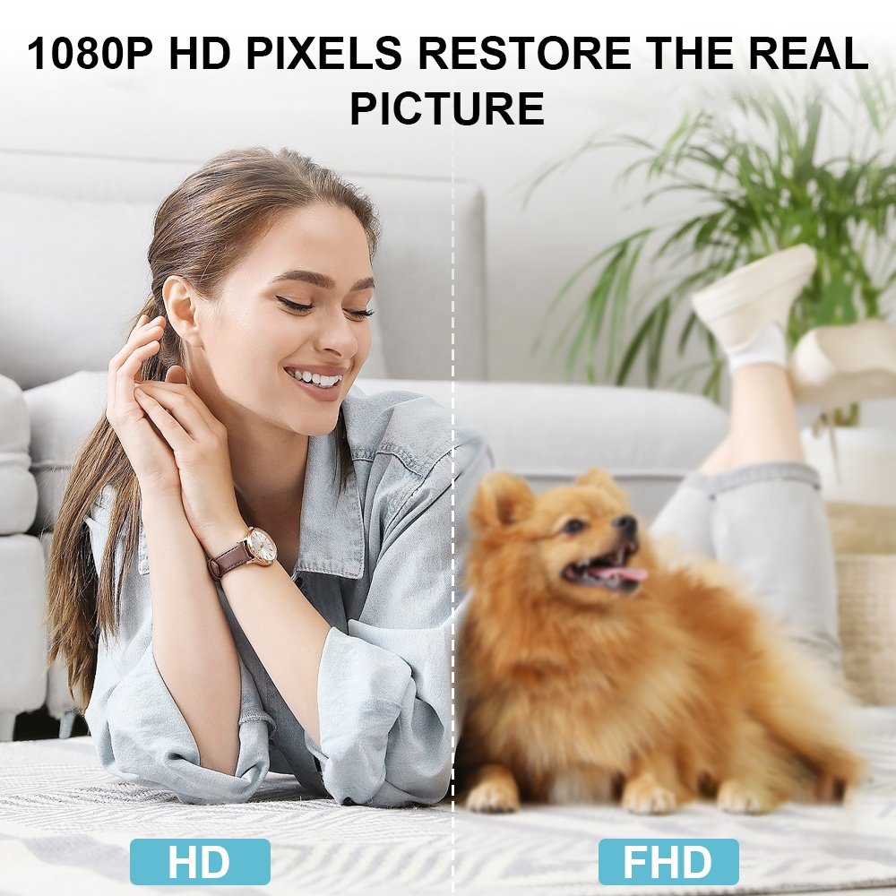 Dual Lens Indoor Baby Pet CCTV Wifi Network Video Security Mini Camera