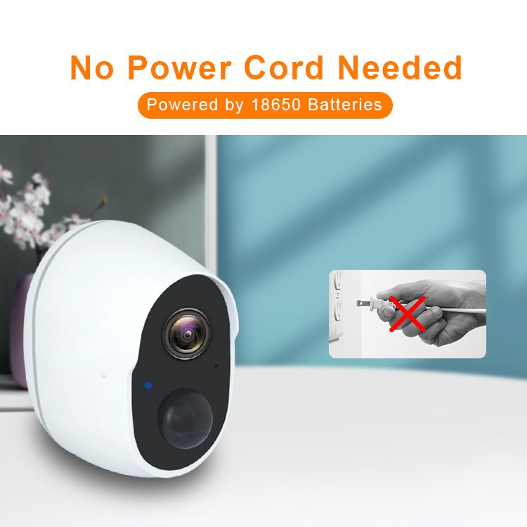 Wire-Free Battery Powered Operated Security Smart 1080P Low power Tuya Battery Wifi Camera