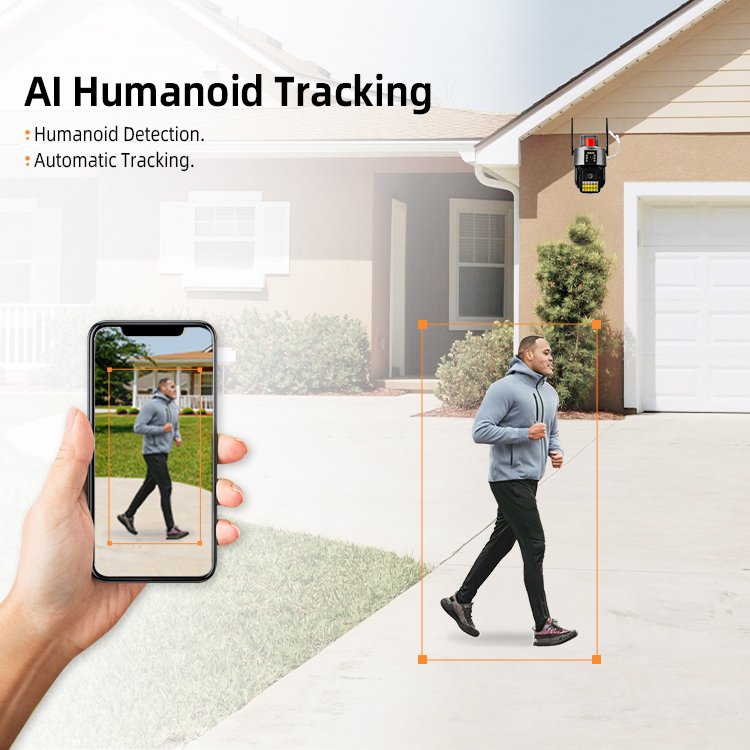 Ultra smart house Security Network Camera High performance outdoor cctv camera 6mp dual lens IP Camera