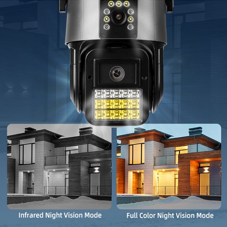 Ultra smart house Security Network Camera High performance outdoor cctv camera 6mp dual lens IP Camera