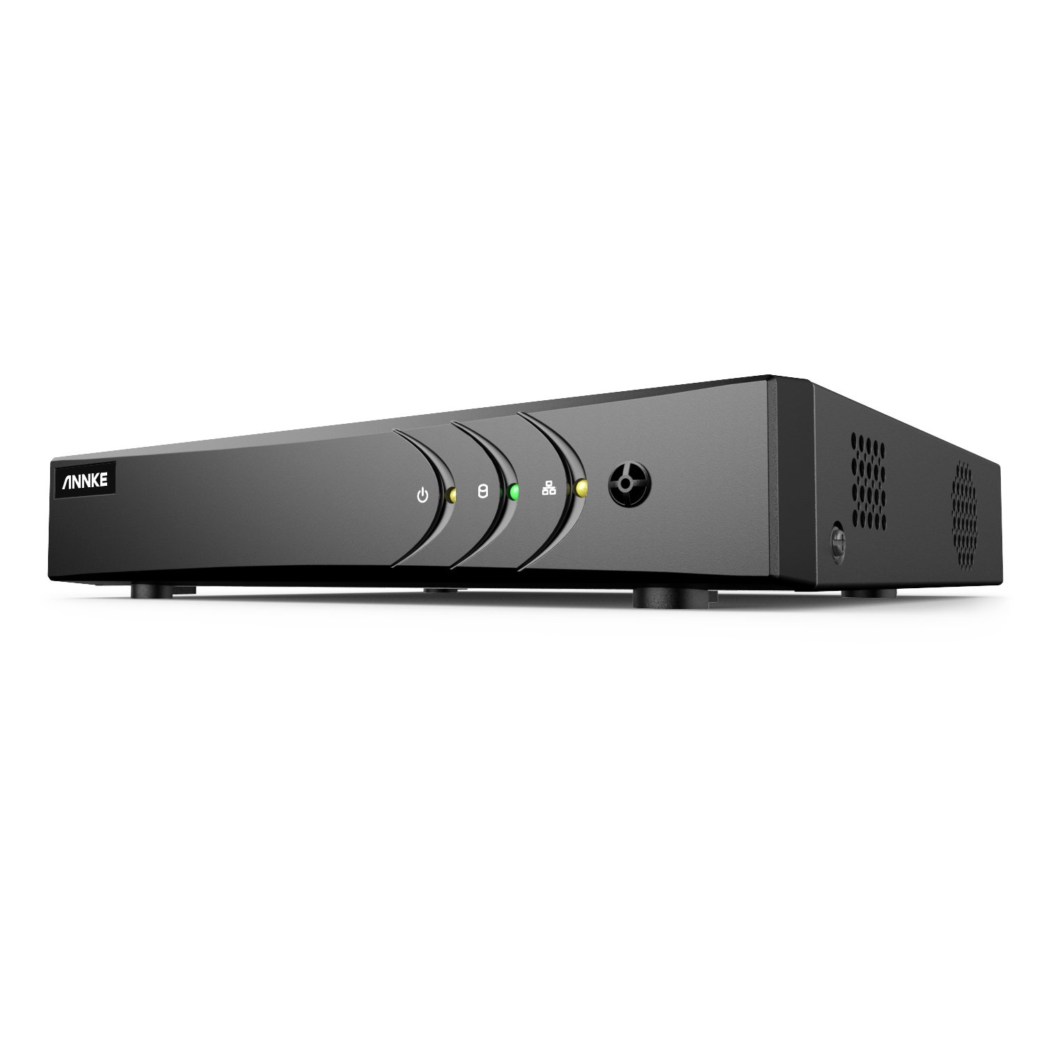 ANNKE 4CH 5MP 5-in-1 Hybrid DVR Recorder for TVI CCTV Surveillance Camera AI Human and Vehicle detection with Coaxial Audio