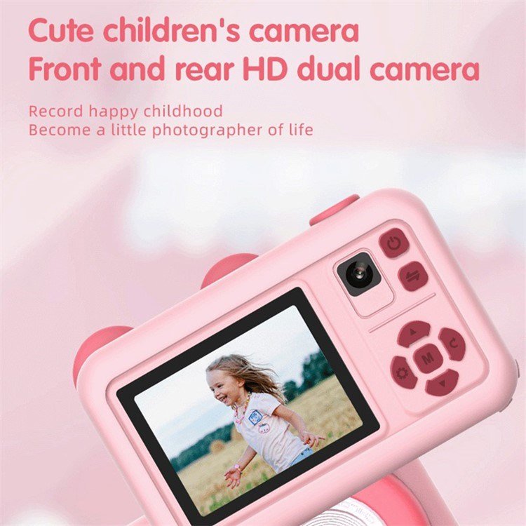 D32 2.0 Inch IPS Screen Dual Lens Video Recorder mini camera kids with Tripod with 32G Memory Card Card Reader