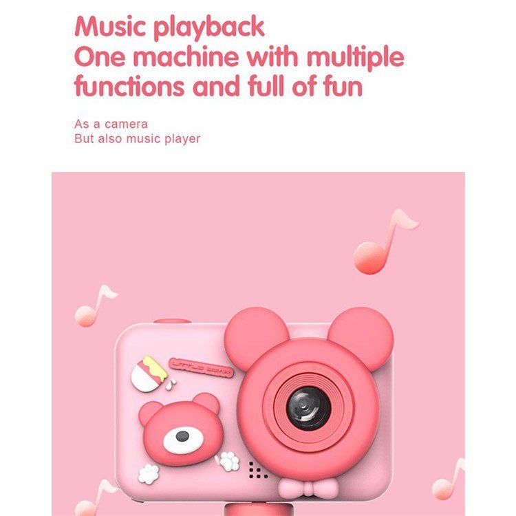 D32 2.0 Inch IPS Screen Dual Lens Video Recorder mini camera kids with Tripod with 32G Memory Card Card Reader