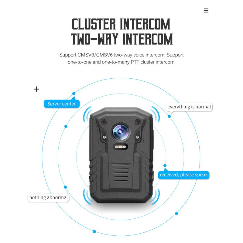 Hot Selling 4G body worn camera chest camera Mini Camera For Thermal Image
