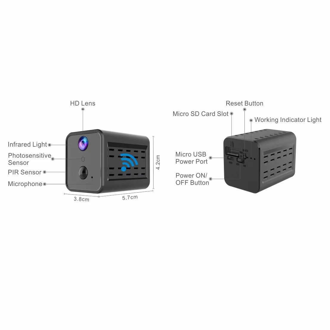 Stable Performance HD 1080P CCTV Wireless Camera Security Camara de Seguridad Night Vision Motion Detection Mini WIFI Camera