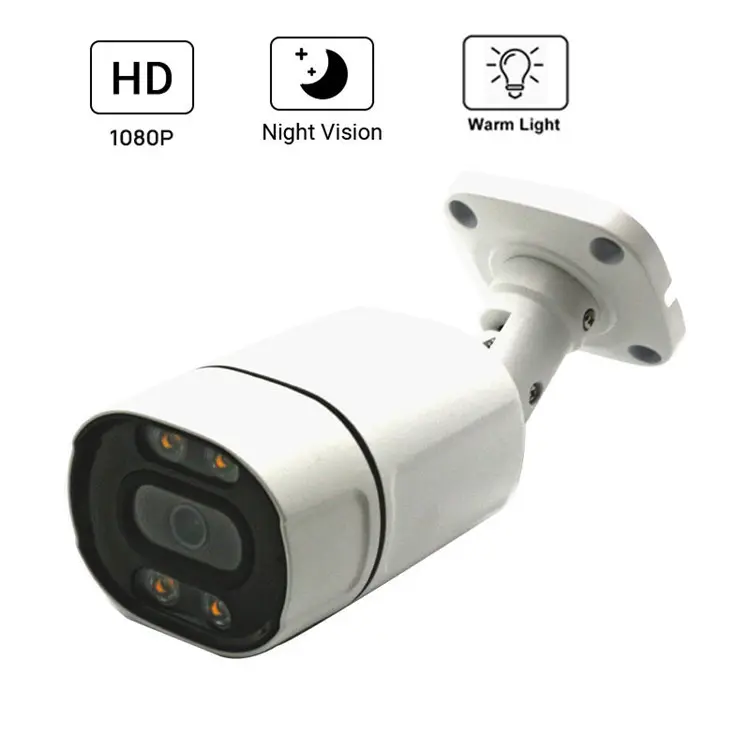 Black White Warmlight Color Night Vision AHD Audio 2MP 5MP Metal Bullet HDCVI TVI Analog Camera