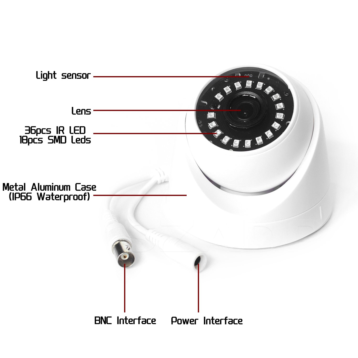 SZADP AHD Video Camera 2MP 5MP 8MP Analog Security CCTV 1080P 2MP Bullet Camera Outdoor Surveillance Camera