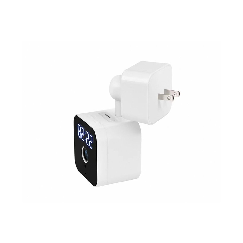 v380pro USB Plug Charger Camera Night Vision With Clock Time Indoor Pan Tilt Home Security Network WiFi Camera