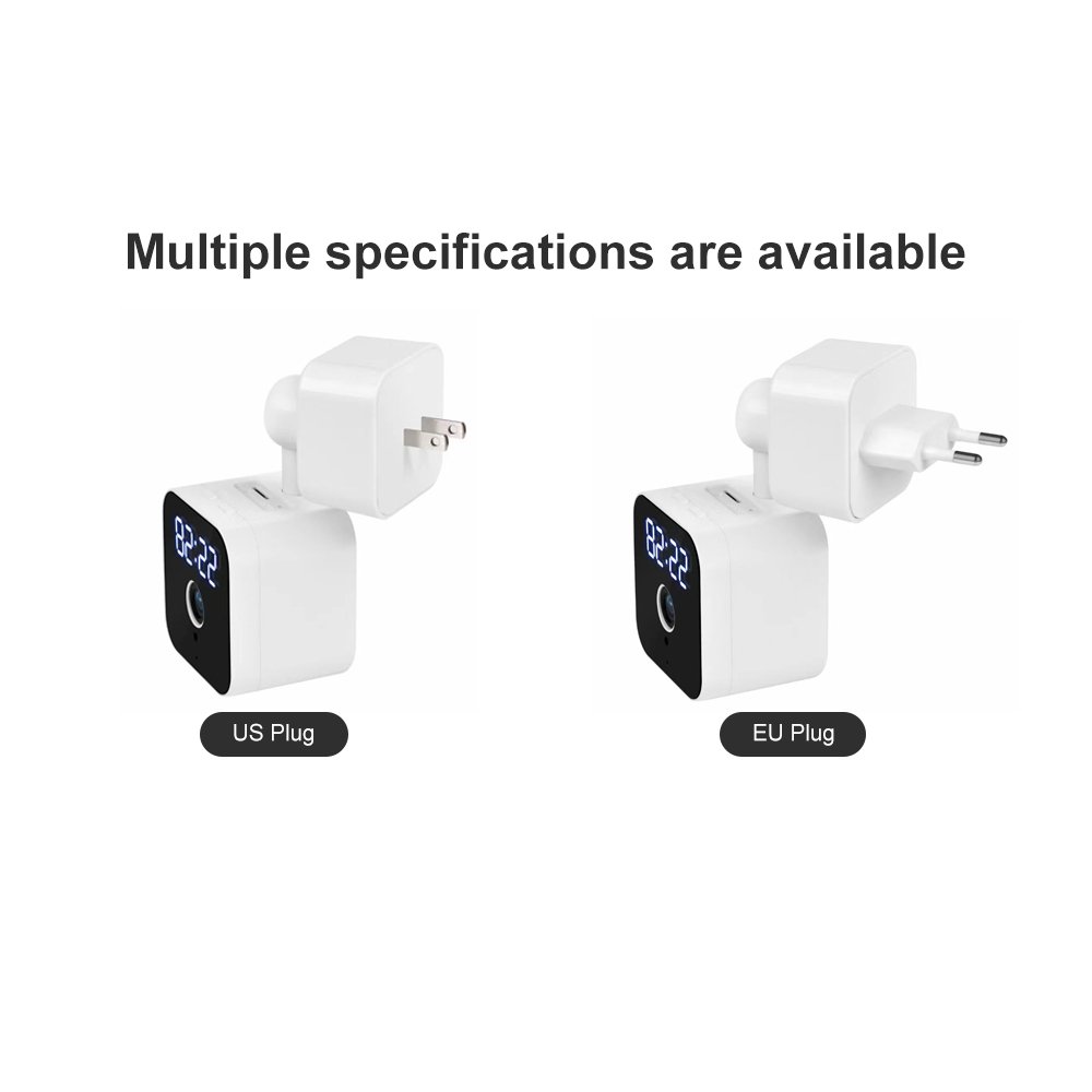 v380pro USB Plug Charger Camera Night Vision With Clock Time Indoor Pan Tilt Home Security Network WiFi Camera