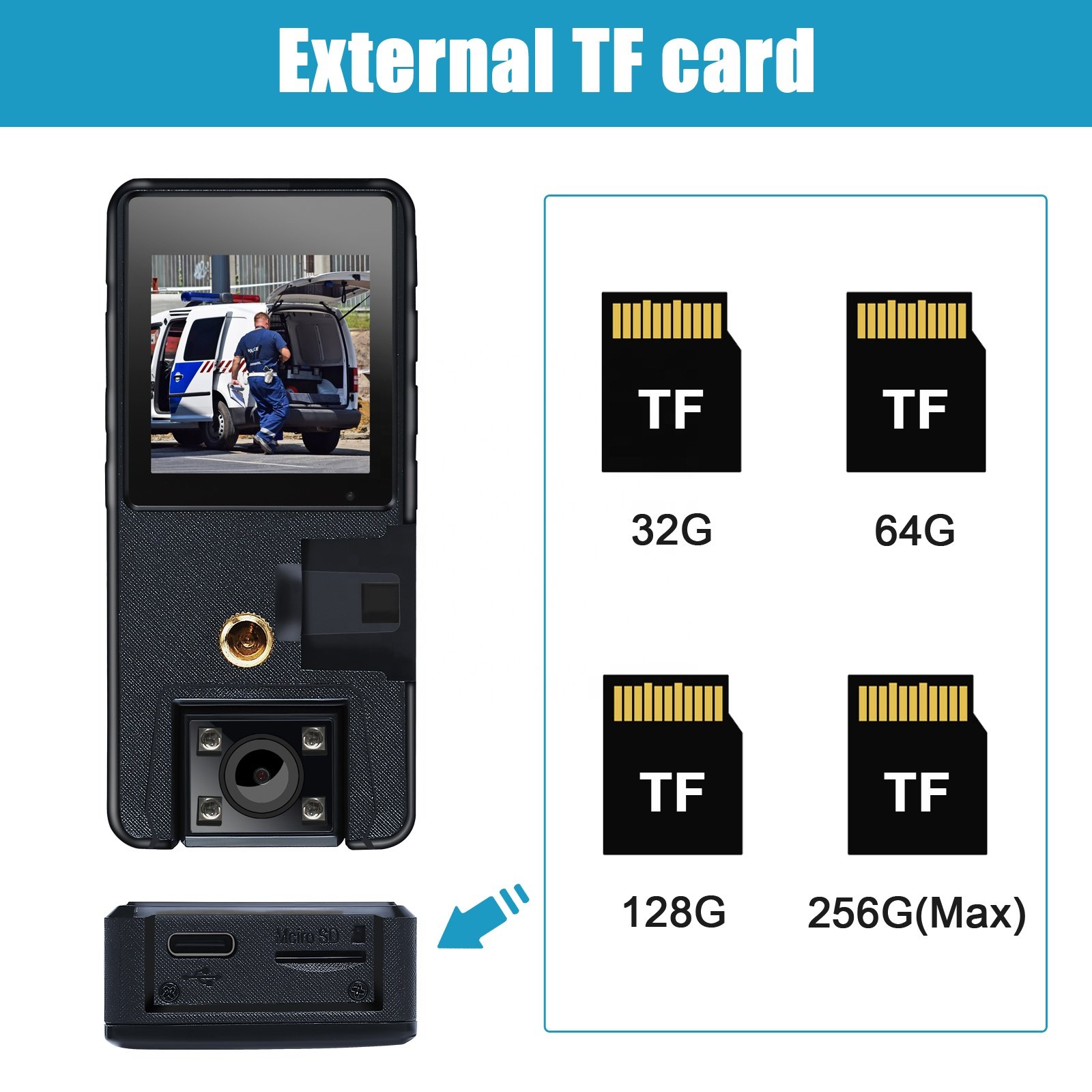 Full 1080P HD Mini Camera 2500mAh Camcorder Body Worn Cam Small 180 Degrees Rotating Bike Camera Sports DV Car