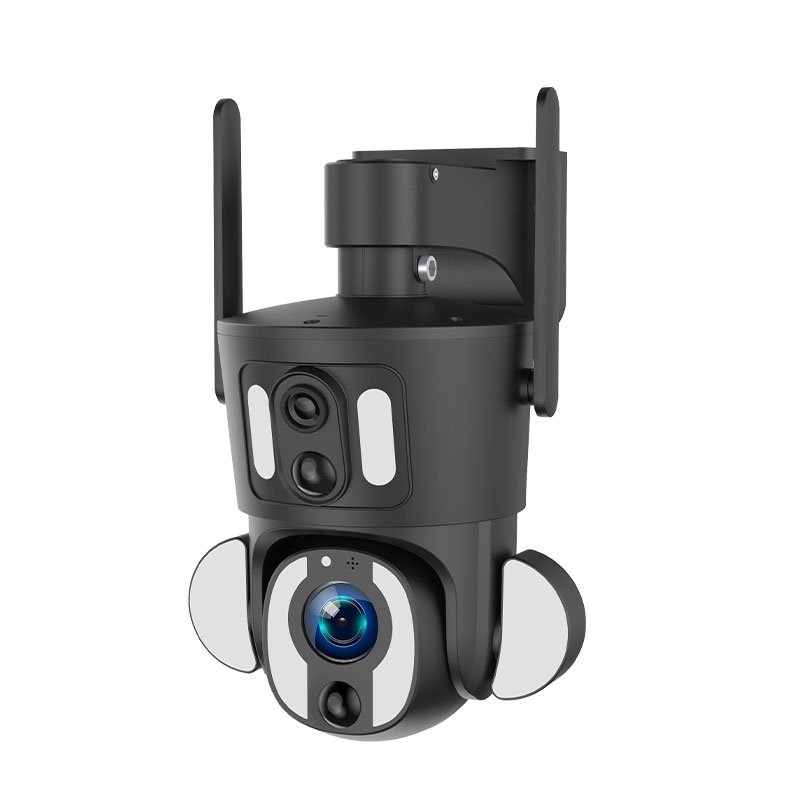 Hot Selling 4G Solar Dual Lens 5MP 10X Zoom Outdoor Security Camera 4G Solar PTZ Camera Indoor Network CCTV Alarm Linkage