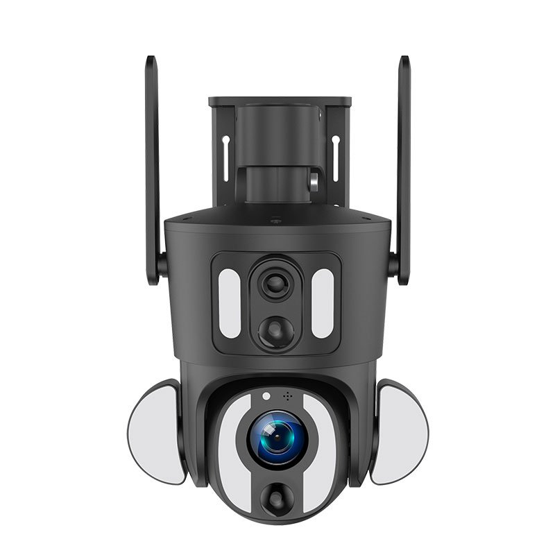 Hot Selling 4G Solar Dual Lens 5MP 10X Zoom Outdoor Security Camera 4G Solar PTZ Camera Indoor Network CCTV Alarm Linkage
