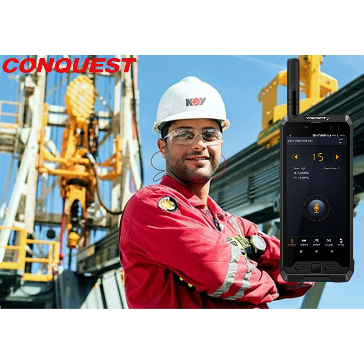 conquest S19 6+128GB rugged smartphone with Walkie Talkie OEM Poc Radio Wifi Gps NFC rugged mobile phones 4G POC walkie talkie