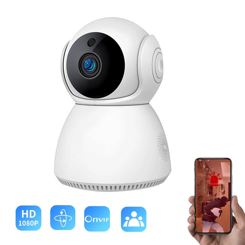 V380 Mini Dome Indoor Wireless Baby Monitor Night Vision Two-Way Audio Multiple Data Cloud SD Card Memory Card Camera