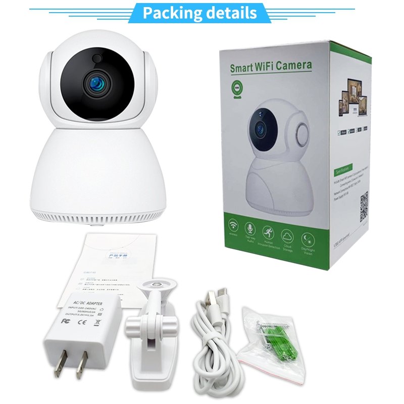 V380 Mini Dome Indoor Wireless Baby Monitor Night Vision Two-Way Audio Multiple Data Cloud SD Card Memory Card Camera