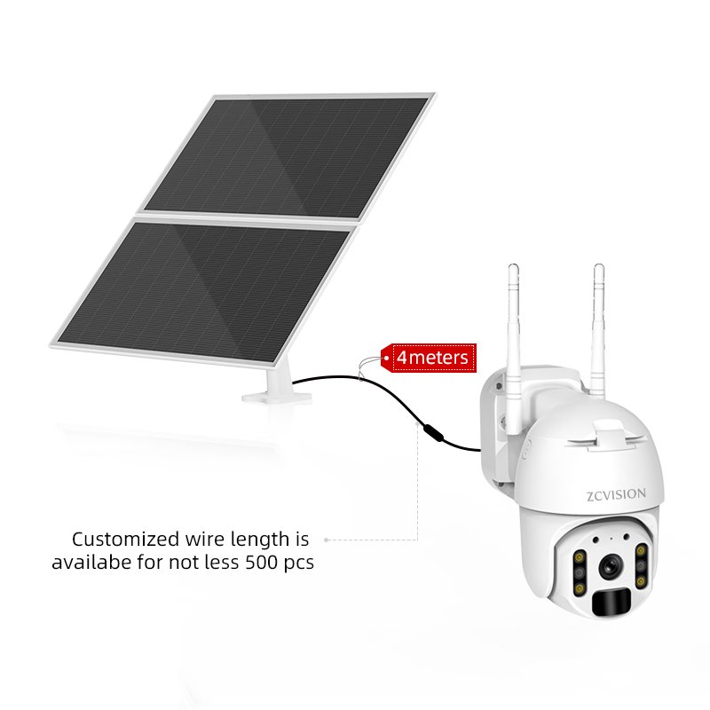 ZCVISION New Arrival Wireless Wifi Battery CCTV Camera Outdoor SIM Card 4G Solar Camera with Night Vision