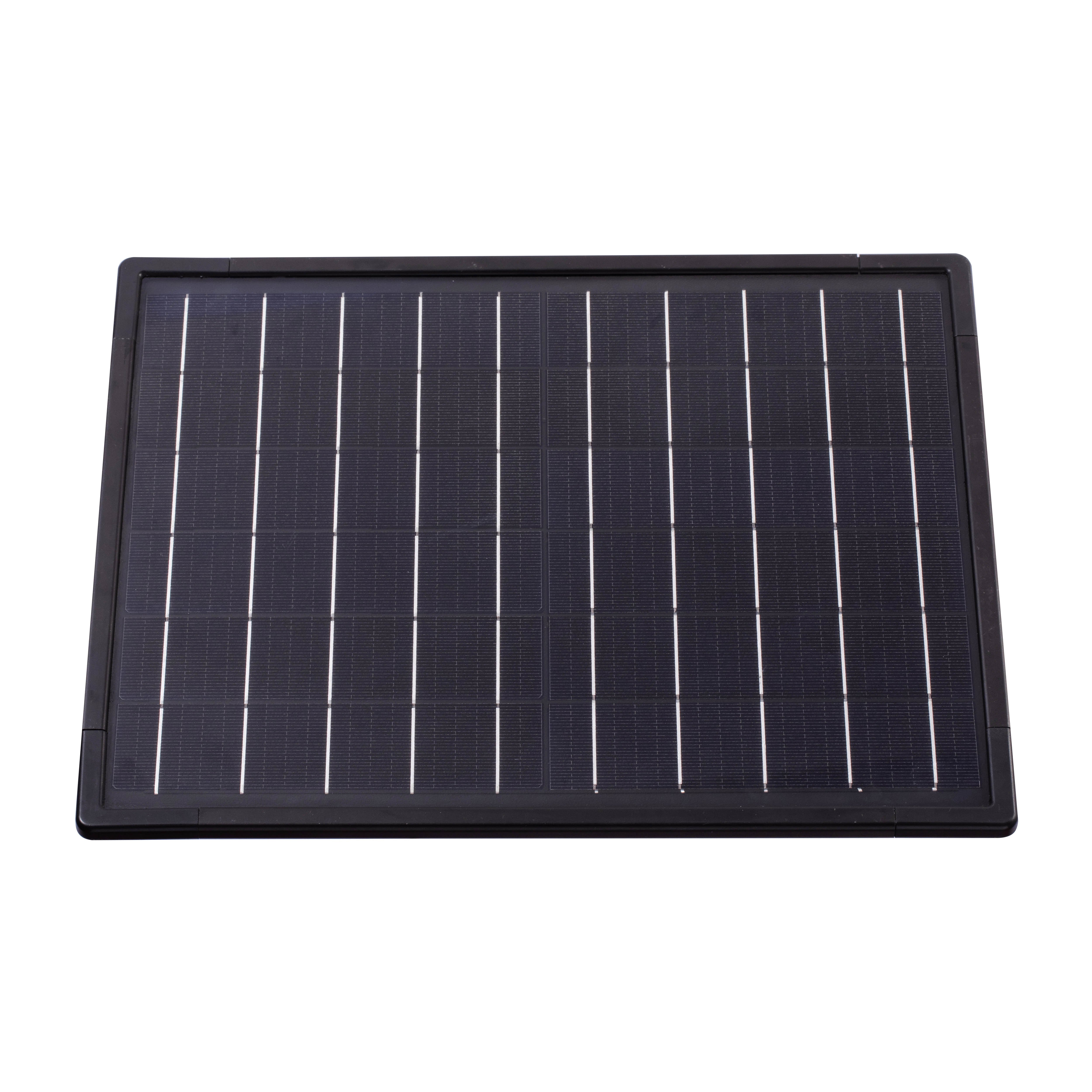 25w Black Mini Solar Panel Powered 18650 Battery Outdoor Waterproof Charger USB 5V 12V1A Built-in battery solar panels
