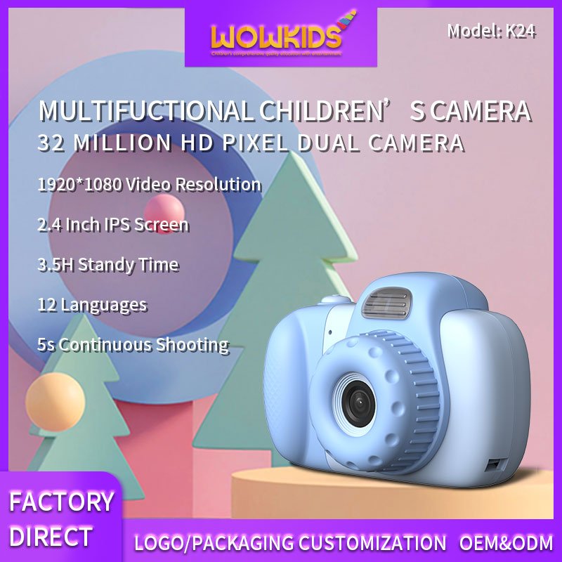 Hot Selling Optional 5 Kinds Of Games Digitale Cartoon Mini Camera For Kids
