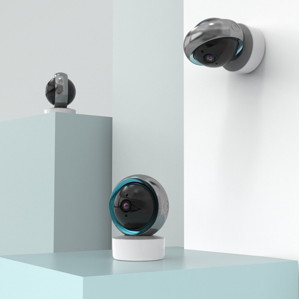 Glomarket Indoor Security 2mp Motion Detection Mini Camera Tuya Smart App Control PTZ Baby Monitor Camera Work With Google Alexa