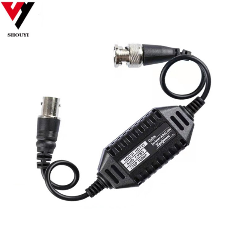 Surveillance video anti-jamming device passive analog coaxial camera filter isolator