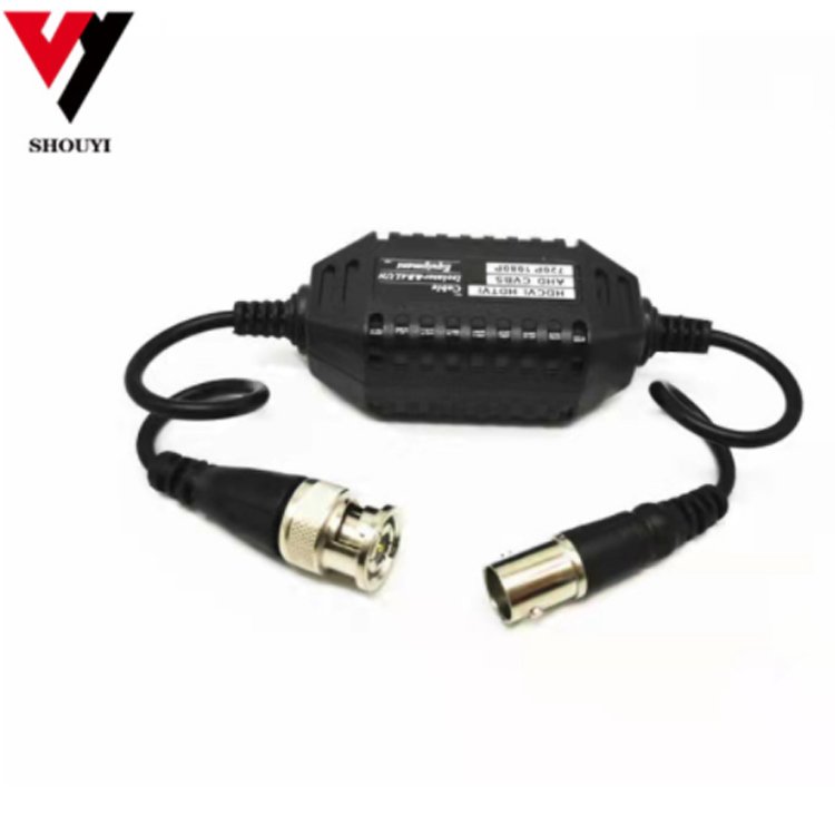 Surveillance video anti-jamming device passive analog coaxial camera filter isolator